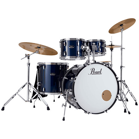 Roadshow Rock 22" Royal Blue Metallic + 3 cymbales Sabian Solar Pearl