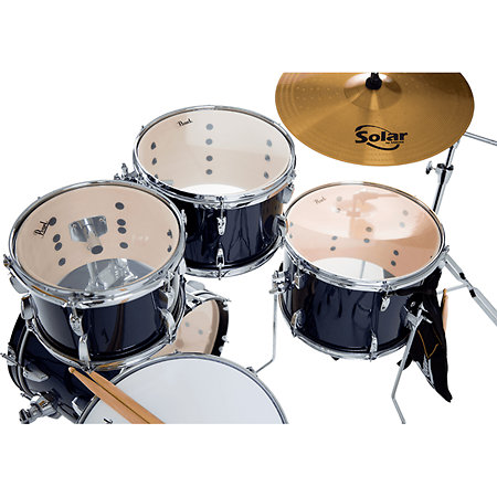 Roadshow 18" Royal Blue Metallic + 3 cymbales Sabian Solar Pearl