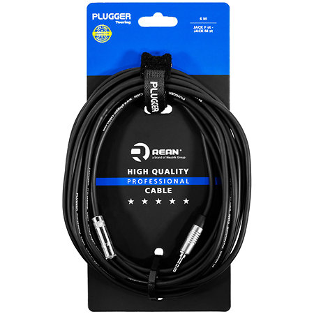 Câble mini Jack femelle stéréo - mini Jack mâle stéréo 6m Touring Plugger