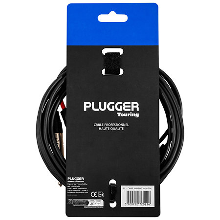 Câble bretelle Jack mâle mono - RCA mâle 3m Touring Plugger