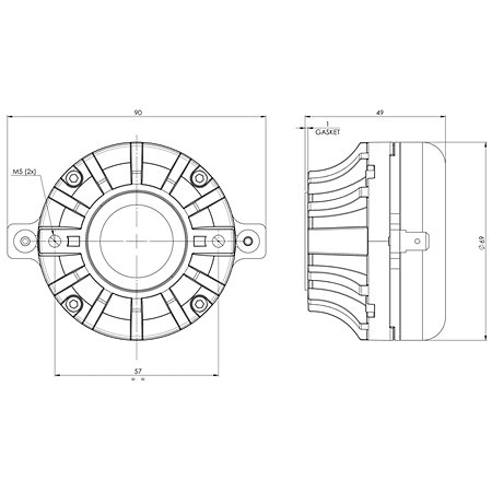 DH450 8 Ohm Driver B&C Speakers