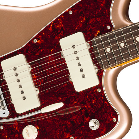 American Professional Classic Jazzmaster SS RW Faded Firemist Gold + Housse Fender