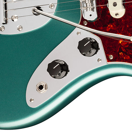 American Professional Classic Jaguar SS RW Faded Sherwood Green Metallic + Housse Fender