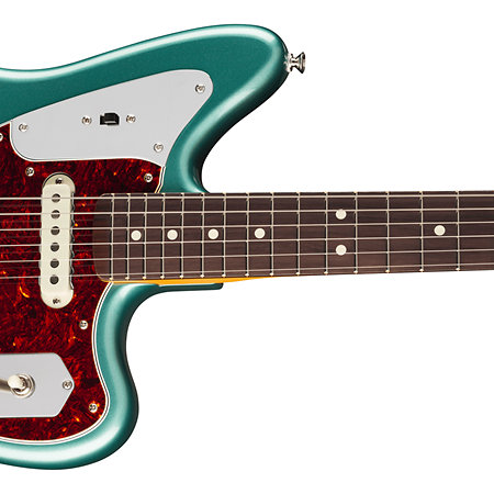 American Professional Classic Jaguar SS RW Faded Sherwood Green Metallic + Housse Fender