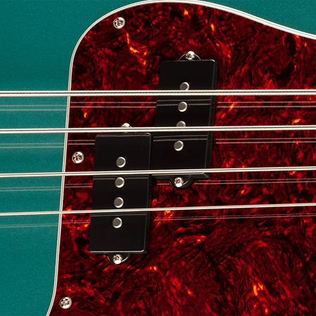 American Professional Classic Precision Bass Split Single RW Faded Sherwood Green Metallic + Housse Fender