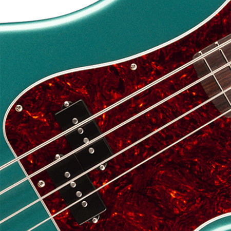 American Professional Classic Precision Bass Split Single RW Faded Sherwood Green Metallic + Housse Fender