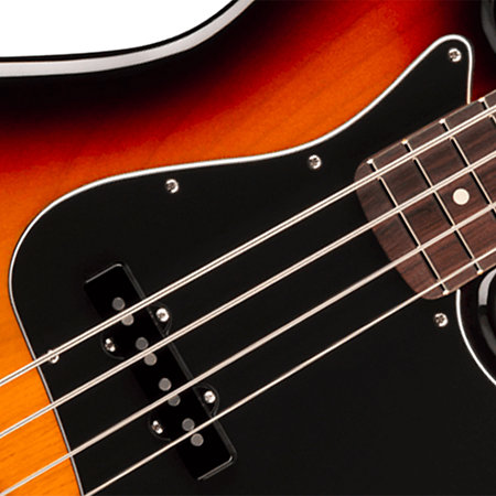 American Professional Classic Jazz Bass SS RW 3-Color Sunburst + Housse Fender
