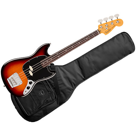 Fender American Professional Classic Mustang Bass Split Single RW 3-Color Sunburst + Housse