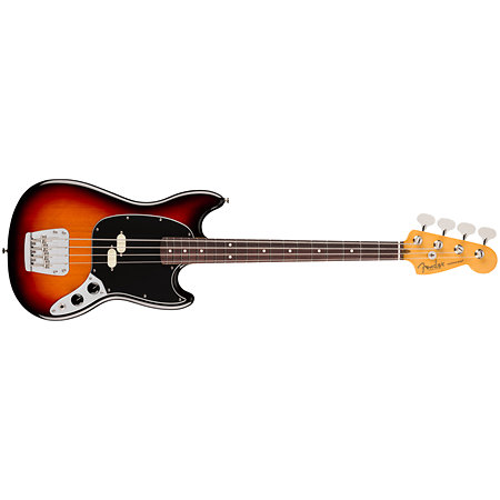 American Professional Classic Mustang Bass Split Single RW 3-Color Sunburst + Housse Fender