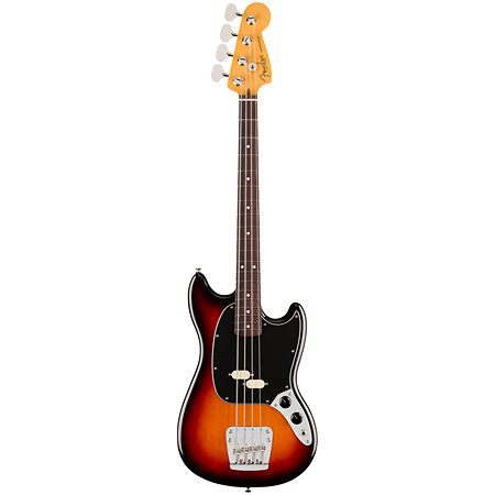 American Professional Classic Mustang Bass Split Single RW 3-Color Sunburst + Housse Fender