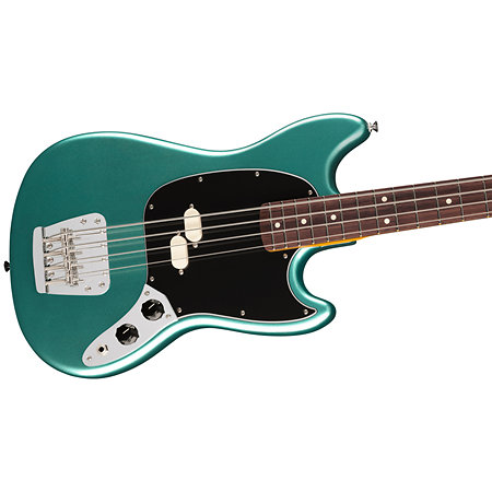 American Professional Classic Mustang Bass Split Single RW Faded Sherwood Green Metallic + Housse Fender