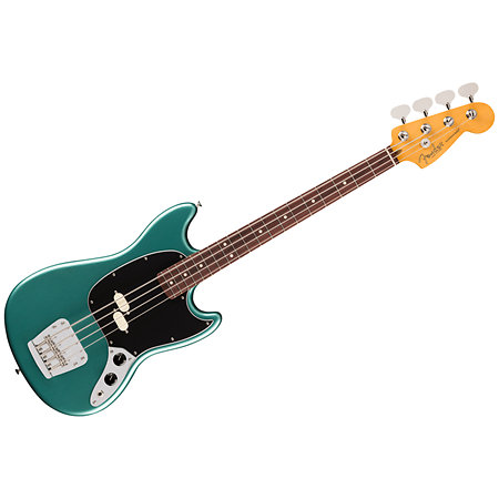 American Professional Classic Mustang Bass Split Single RW Faded Sherwood Green Metallic + Housse Fender