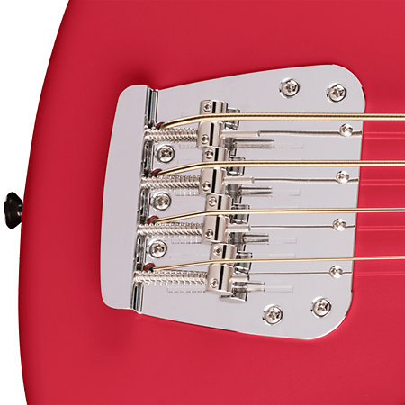 American Professional Classic Mustang Bass Split Single MN Faded Dakota Red + Housse Fender