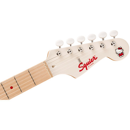 Fender x Hello Kitty Limited Edition 50th Stratocaster H MN White + Housse Squier by FENDER