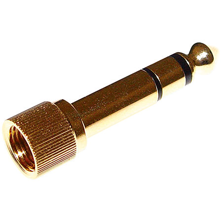 KA-1 Adaptateur Jack 3,5 mm - 6,35 mm Or Zomo