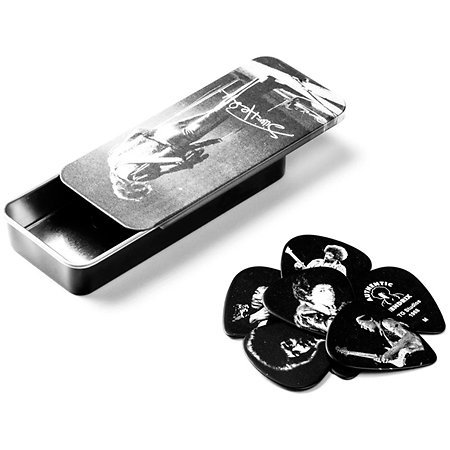 Dunlop JH-PT06M Jimi Hendrix Silver Portrait Medium Boîte de 6