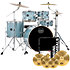 VE5294FTVJ Venus 22" 5 Fûts Aqua Blue Sparkle + Pack 3 Cymbales Mapex