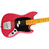 American Professional Classic Mustang Bass Split Single MN Faded Dakota Red + Housse Fender