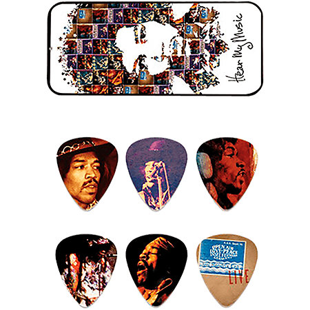 Dunlop JH-PT07M Jimi Hendrix Hear My Music Boîte de 6