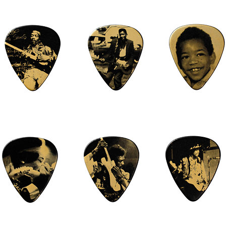 Dunlop JH-PT10H Jimi Hendrix West Coast Boy Boîte de 6