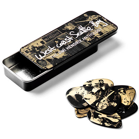 Dunlop JH-PT10H Jimi Hendrix West Coast Boy Boîte de 6