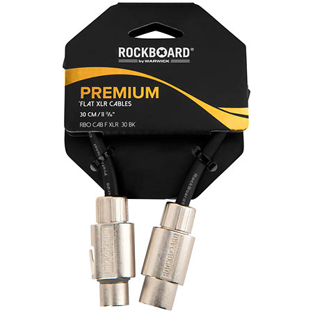 Câble patch XLR 30 cm Black Rockboard