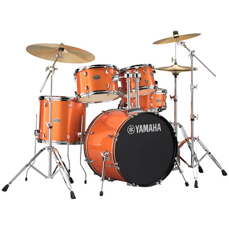 Yamaha Set Rydeen 22" Orange Glitter + Hardware + Cymbales