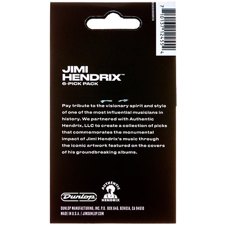Dunlop JHP03H Jimi Hendrix Electric Ladyland Sachet de 6