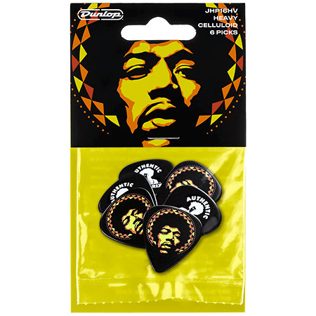 JHP16HV Jimi Hendrix 69 Psych Series Aura Mandala Sachet de 6 Dunlop