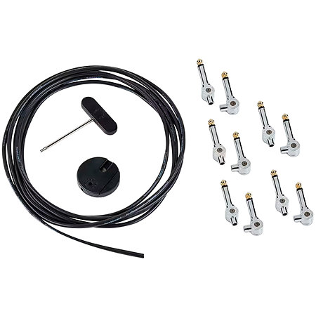 Set Solderless 10 jack Câble 3 m 1 Coupeur 1 Clé Chrome Rockboard