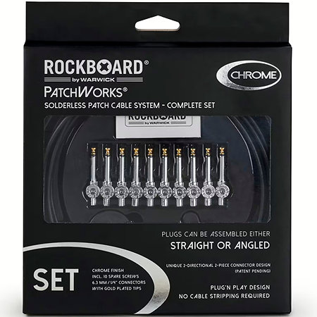 Set Solderless 10 jack Câble 3 m 1 Coupeur 1 Clé Chrome Rockboard
