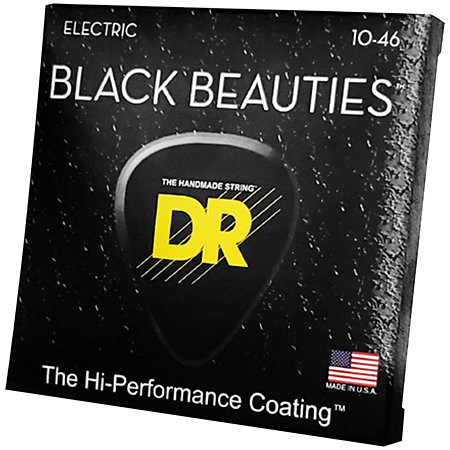 DR Strings Black Beauties Medium 10-46