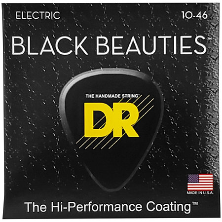 DR Strings Black Beauties Medium 10-46