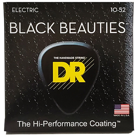 DR Strings Black Beauties Big Heavy 10-52