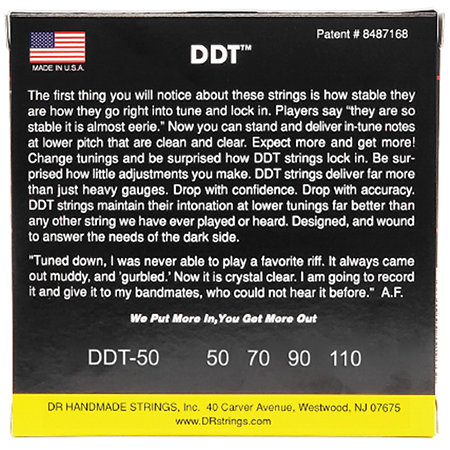 DDT Basse Heavy 50-110 DR Strings