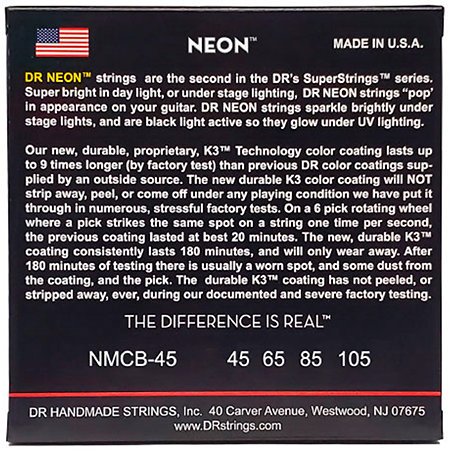 Hi-Def Neon Multi-color Medium 45-105 DR Strings