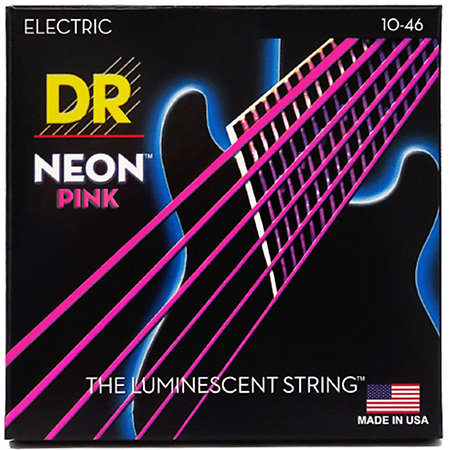 DR Strings Hi-Def Neon Pink Medium 10-46