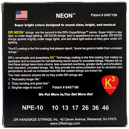 Hi-Def Neon Pink Medium 10-46 DR Strings