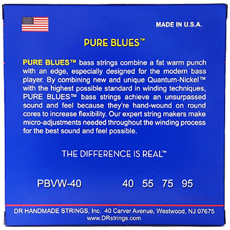 Pure Blues Extra Light 40-95 DR Strings