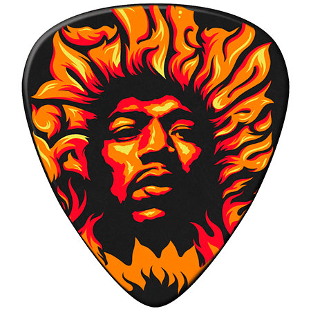 Dunlop JHP14HV Jimi Hendrix '69 Psych Series Voodoo Fire Sachet de 6