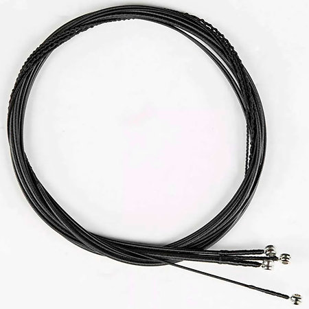 Black Nylon Tapewound Medium Light Long Scale 040-100 Warwick