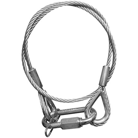 Showgear Safety Cable 5 mm - BGV-C1 Argent