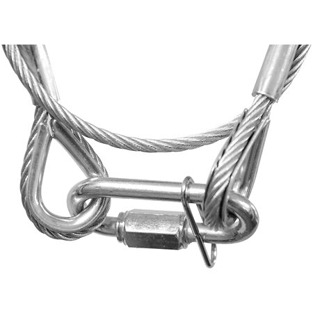 Showgear Safety Cable 5 mm - BGV-C1 Argent