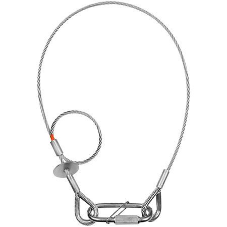 Showgear Safety Cable 4 mm - BGV-C1 Argent