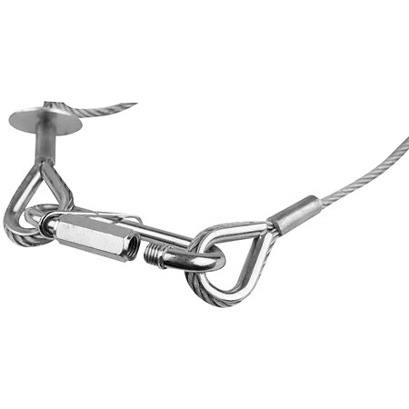 Safety Cable 4 mm - BGV-C1 100 cm Argent Showgear