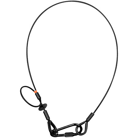 Showgear Safety Cable 5 mm - BGV-C1 Saveking 100 cm Noir