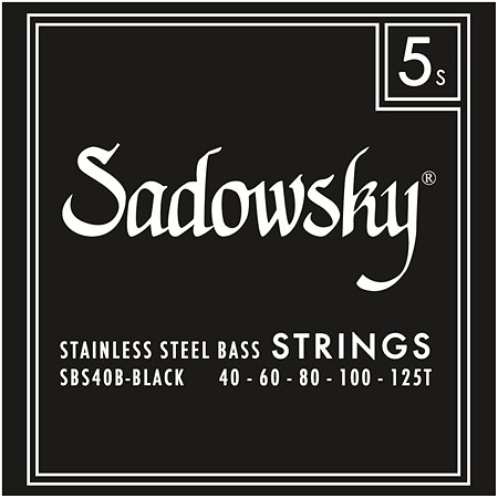 Sadowsky Black label Stainless Steel 5 Cordes 45-130T