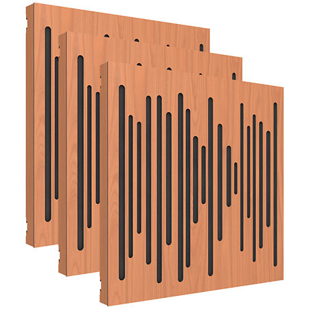 Vicoustic VicPattern Ultra Wavewood MK2 Cherry (lot de 3)