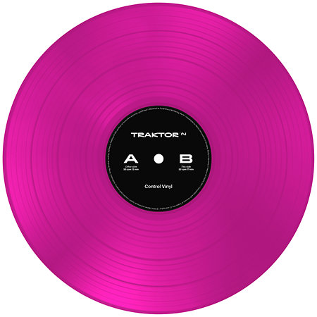 Native Instruments Traktor Control Vinyl Neon Pink Transparent