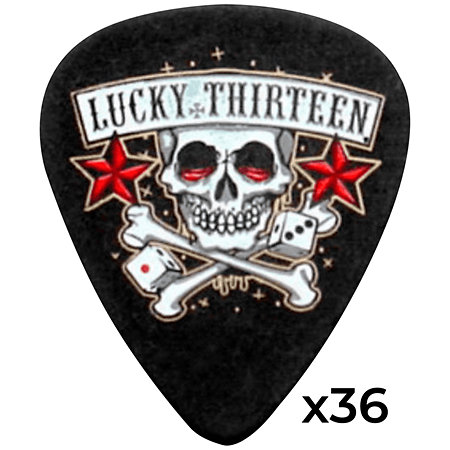 Dunlop L11R10 Lucky 13 Skull Dice 1,00 mm Sachet de 36